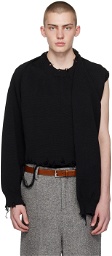 Doublet Black 2Way Sleeve Sweater