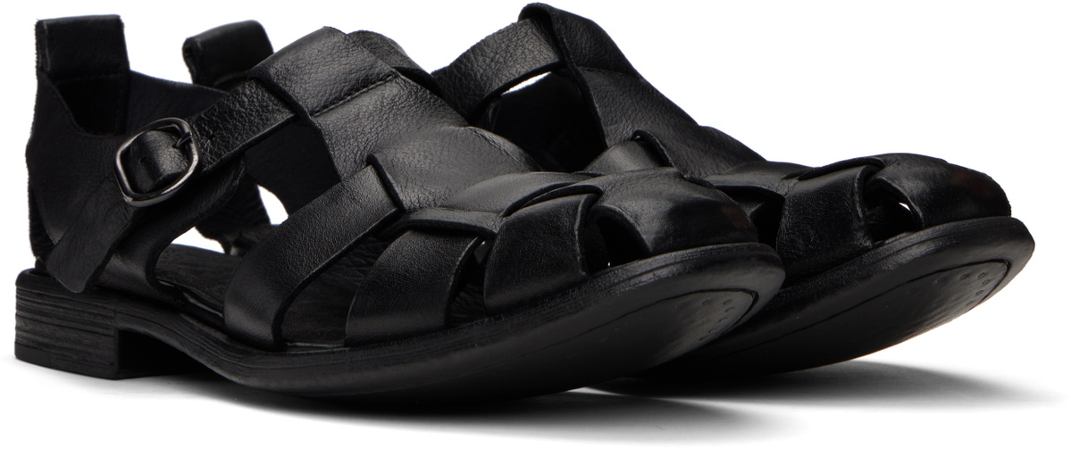 Officine Creative Black Chronicle 145 Sandals