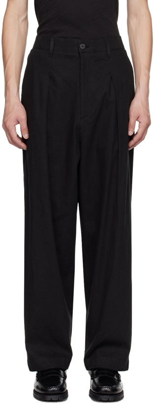 Photo: Uniform Bridge Black Pleated Trousers