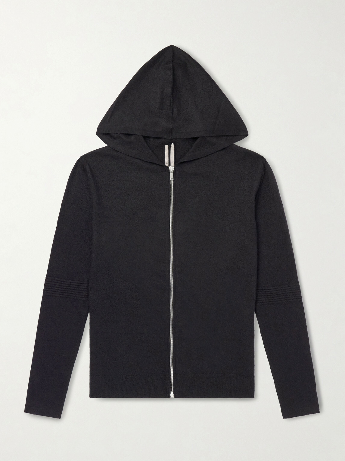 Rick Owens - Boiled-Cashmere Zip-Up Hoodie - Black Rick Owens
