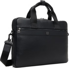 Hugo Black Stacked Logo Document Briefcase