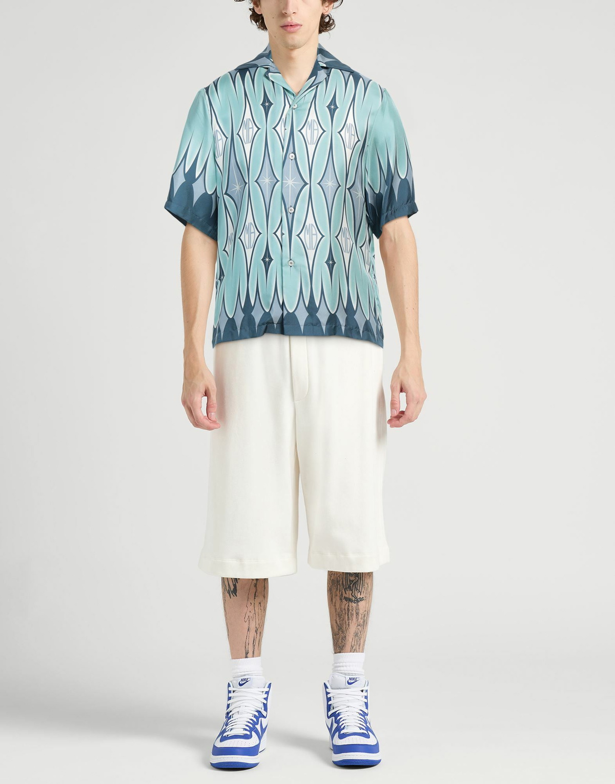 Amiri Mens Shirt Turquoise