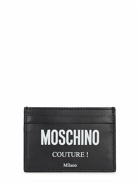 MOSCHINO - Logo Print Leather Card Holder