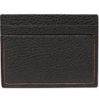 Ermenegildo Zegna - Full-Grain Leather Cardholder - Black