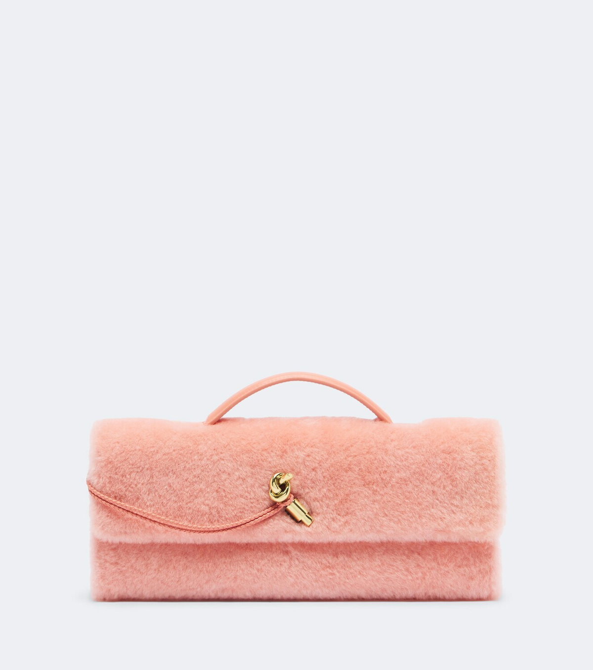 Bottega Veneta Andiamo shearling clutch