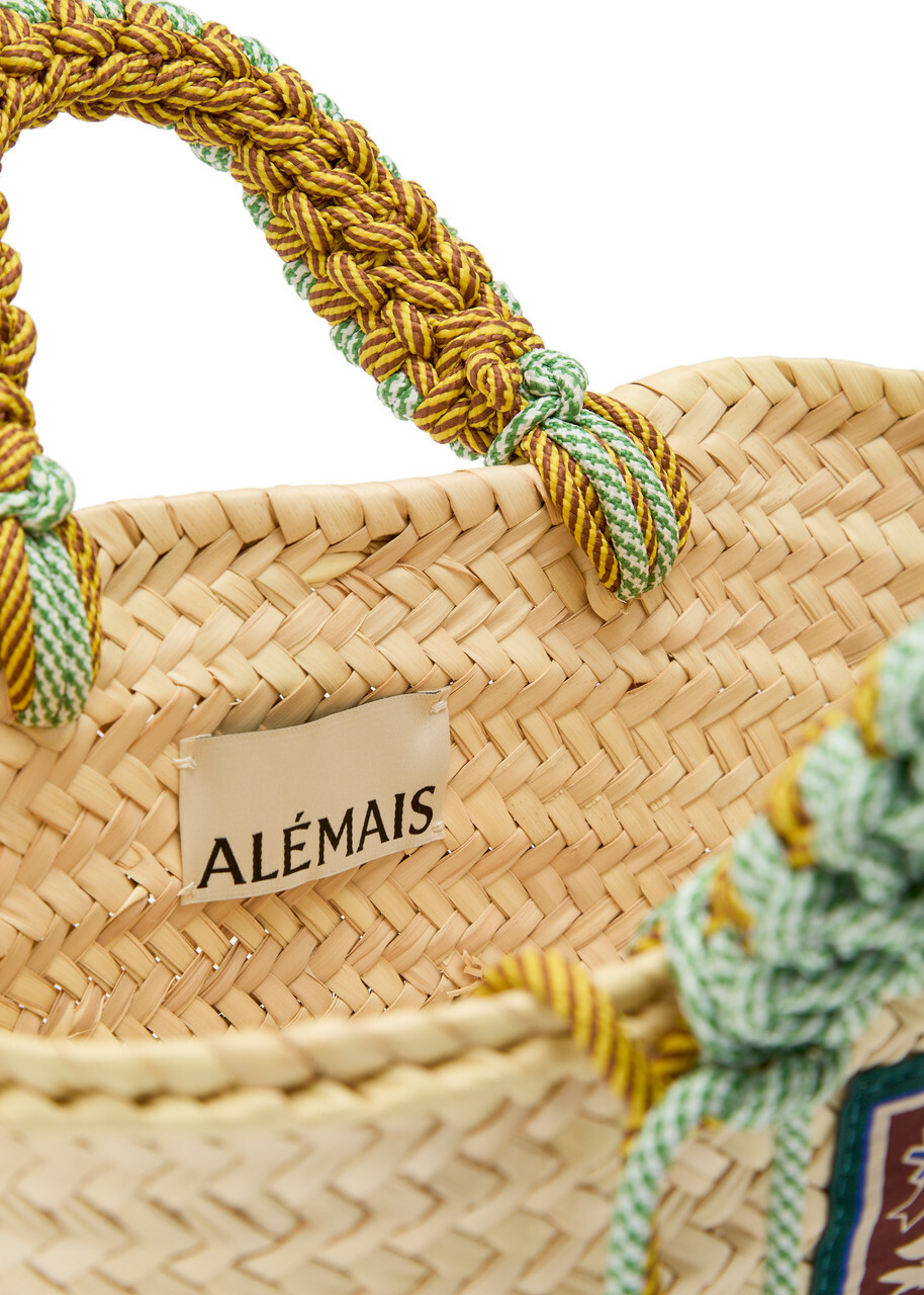 Alemais Macrame Mini Woven Basket bag - Beige - One Size