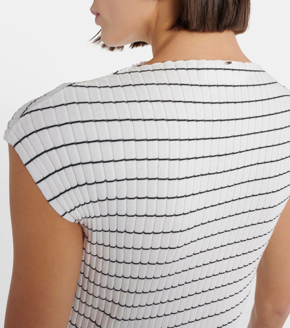 Sportmax Hans striped cotton top