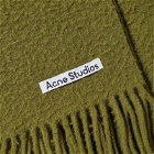 Acne Studios Men's Vargo Boiled Wool Scarf in Olive Green