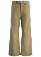 Frame Le Baggy Palazzo Cotton Trousers Sage