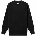 C.P. Company Men's Chenille Cotton Knit in Black