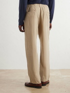 Polo Ralph Lauren - Straight-Leg Pleated Linen Trousers - Neutrals