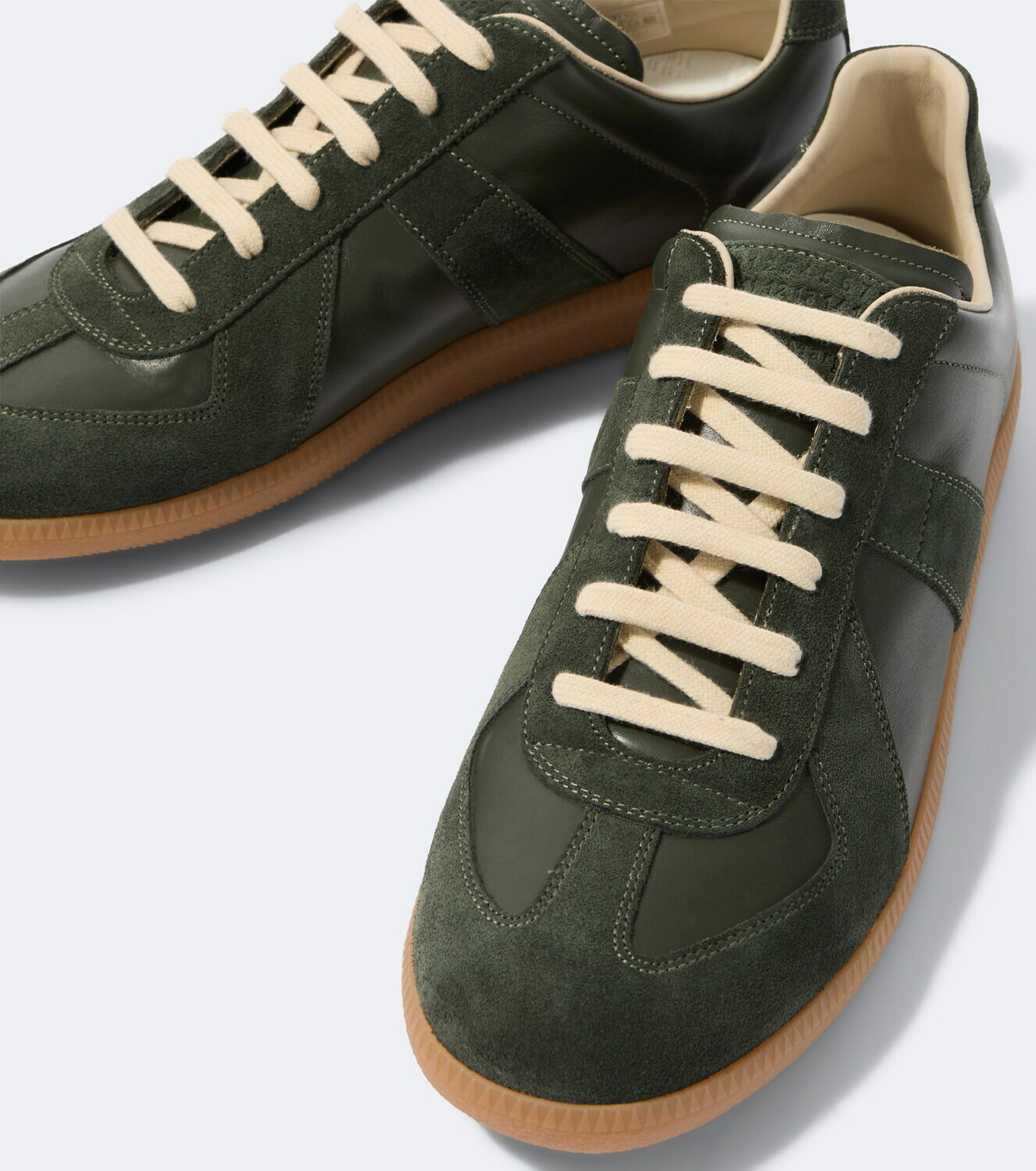 Maison Margiela Replica leather and suede sneakers