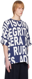 Dries Van Noten Blue Oversized T-Shirt