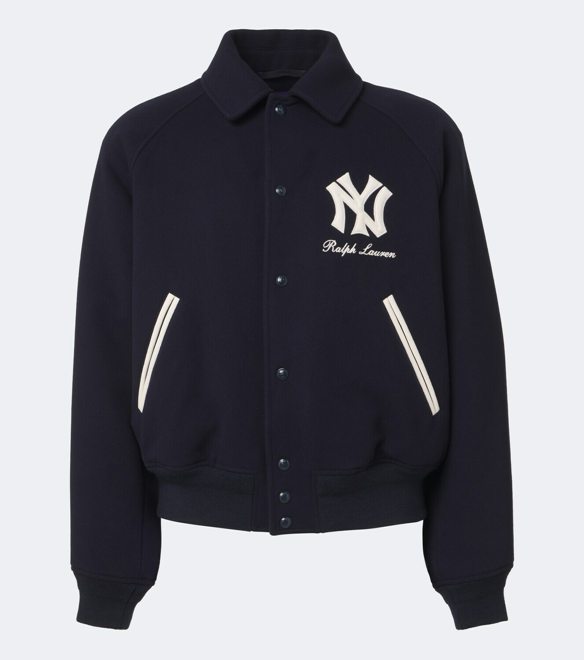 Ralph Lauren Purple Label x MLB shearling-lined twill blouson jacket