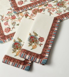 Etro Fleur printed cotton placemats and napkins set