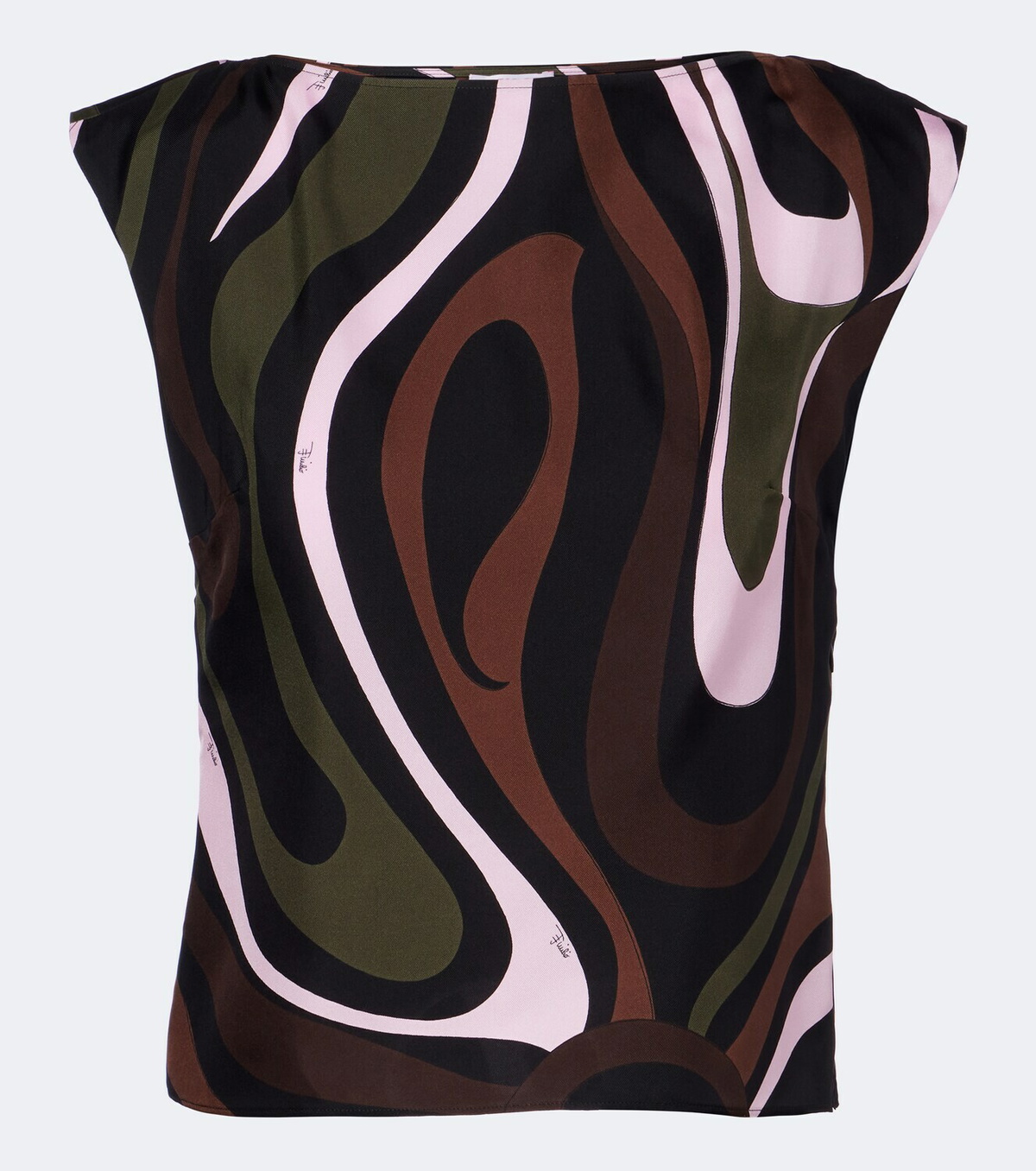 Pucci Marmo silk twill top