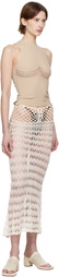 Isa Boulder Off-White Lace Maxi Skirt