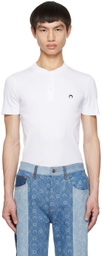 Marine Serre White Button Up Henley