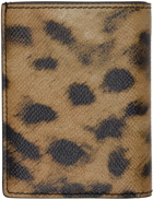 TOM FORD Brown Leopard Card Holder