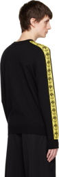 Moschino Black Double Question Mark Sweater