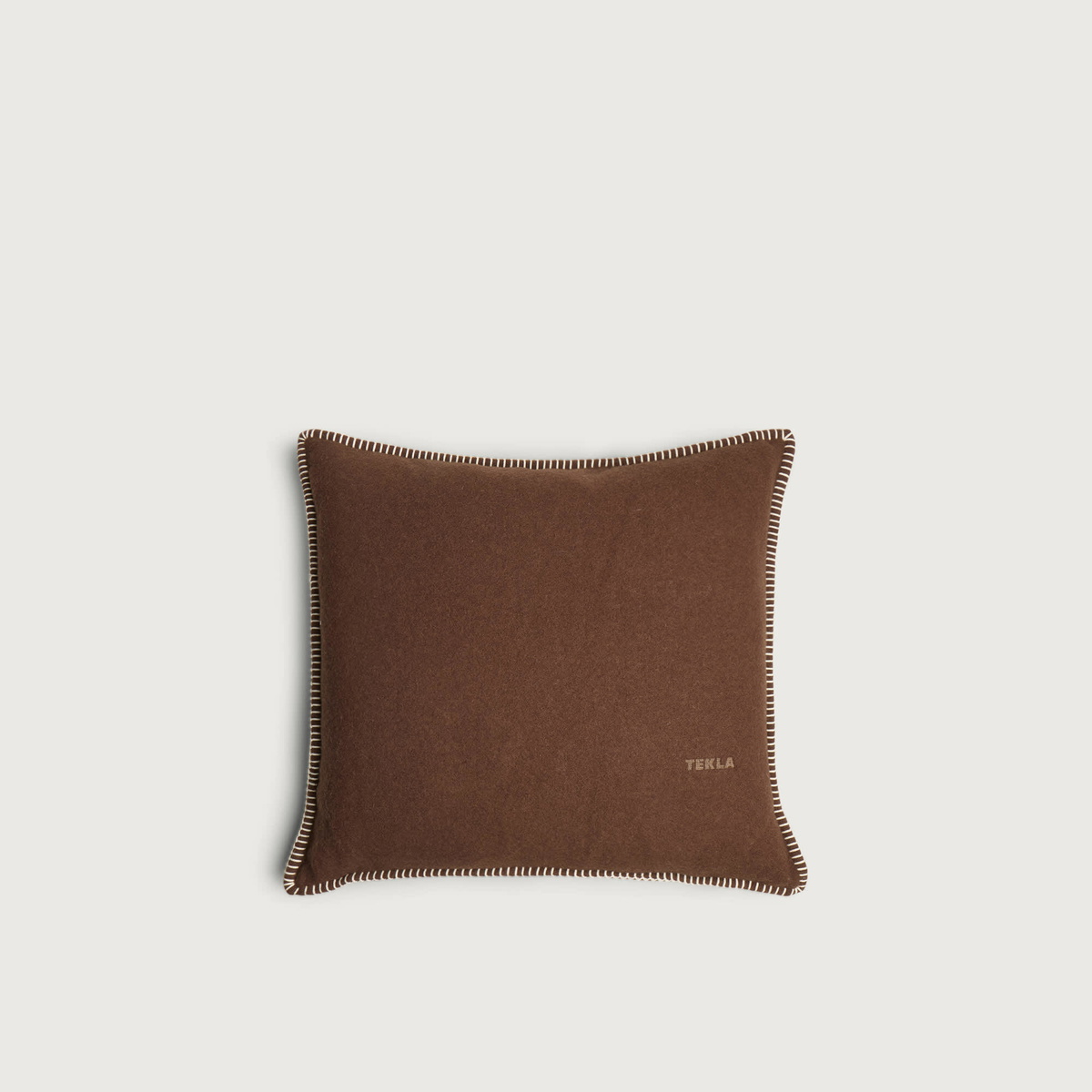 Tekla Fabrics Lambswool Cushion in Walnut