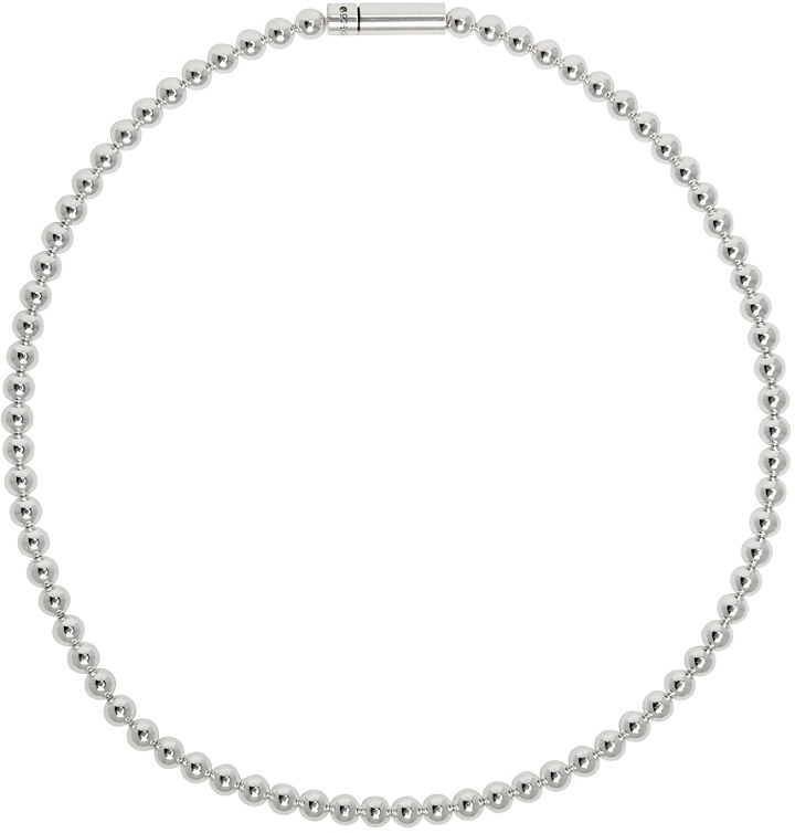 Photo: Le Gramme Silver 'Le 51 Grammes' Polished Bead Necklace