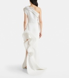Maticevski Excitement ruffled one-shoulder gown