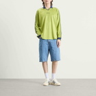Polar Skate Co. Men's Davie Football Shirt in Peridot/Dark Blue