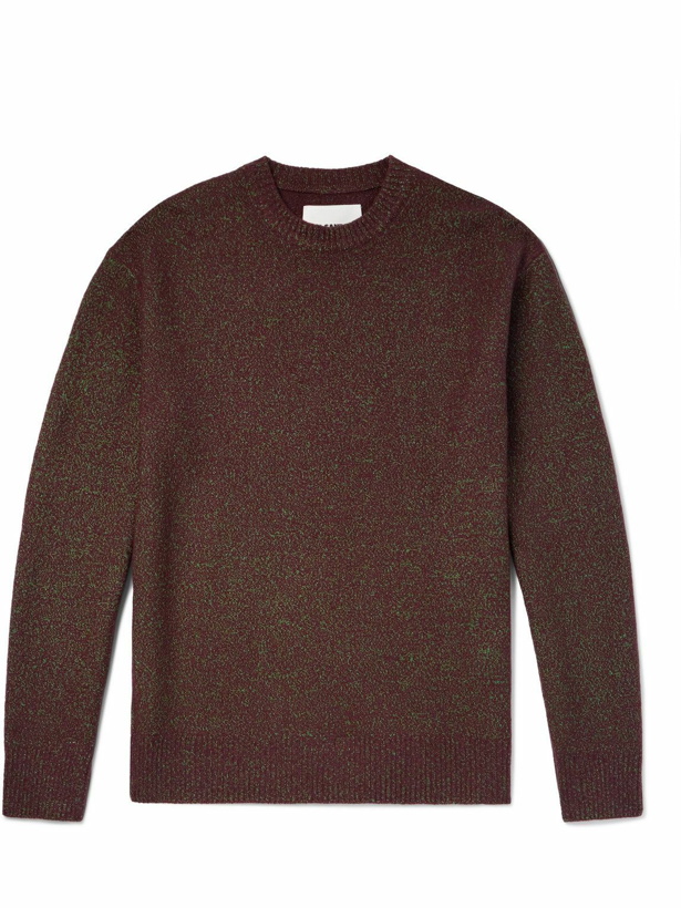 Photo: Jil Sander - Boiled Wool-Blend Sweater - Brown