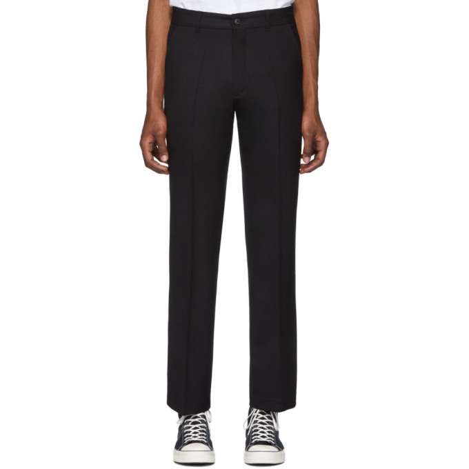 Photo: Second/Layer Black Wool Vintage Boot-Cut Trousers