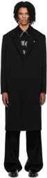 Jil Sander Black Hardware Coat