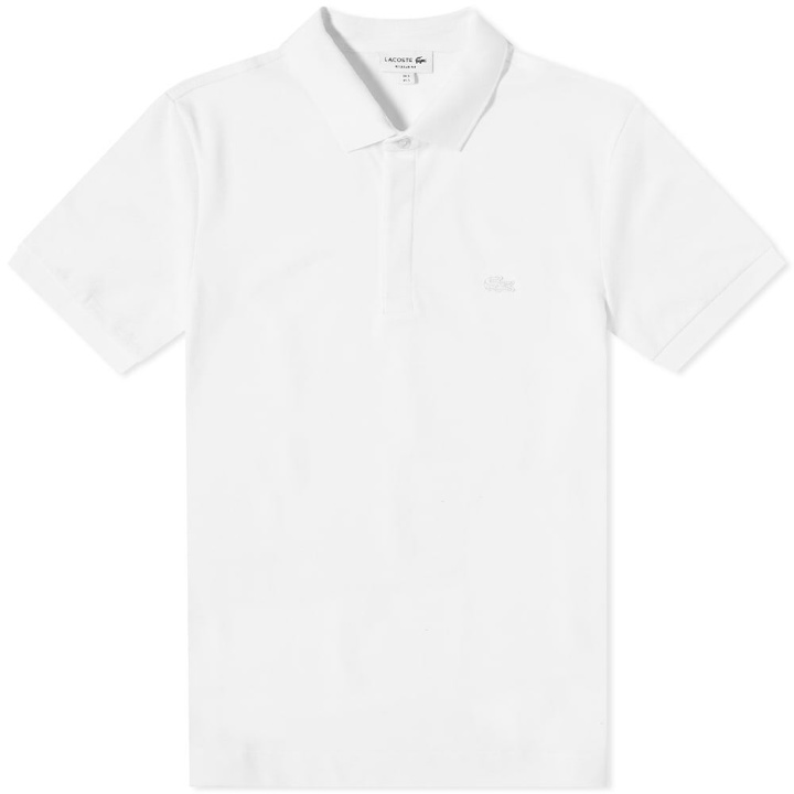 Photo: Lacoste Men's Paris Pique Polo Shirt in White