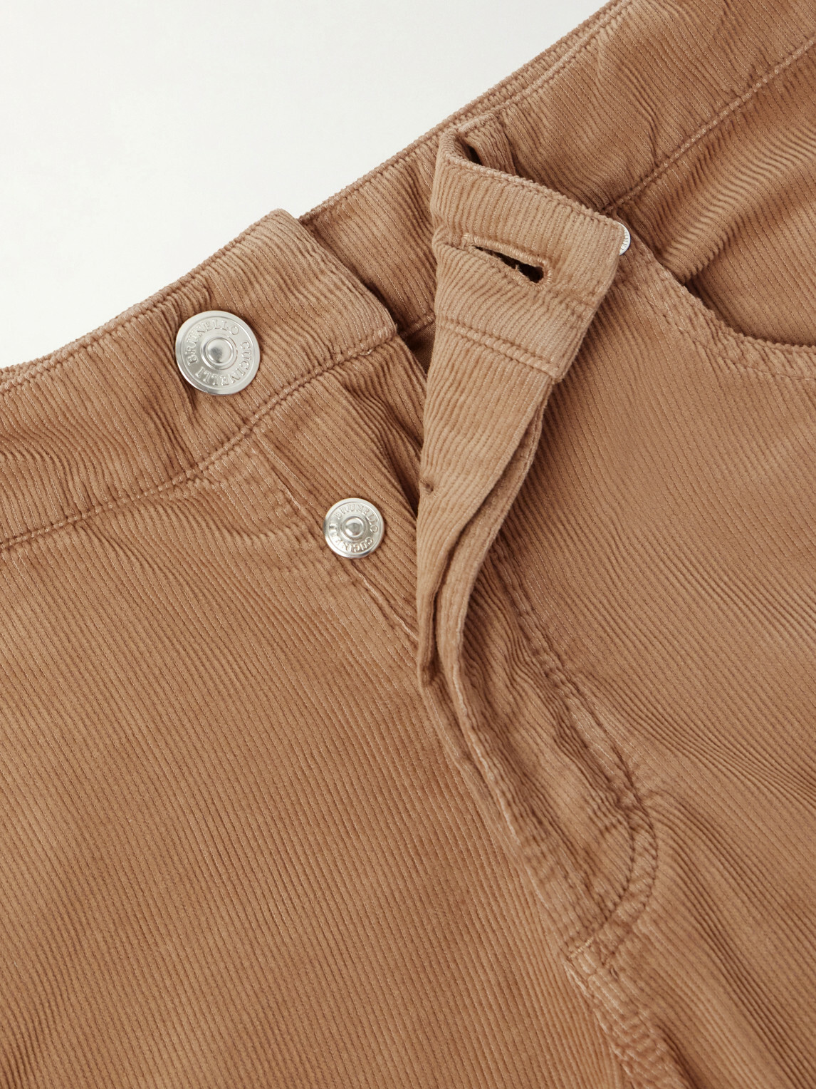 Brunello Cucinelli - Straight-Leg Cotton-Corduroy Trousers - Brown