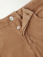 Brunello Cucinelli - Straight-Leg Cotton-Corduroy Trousers - Brown