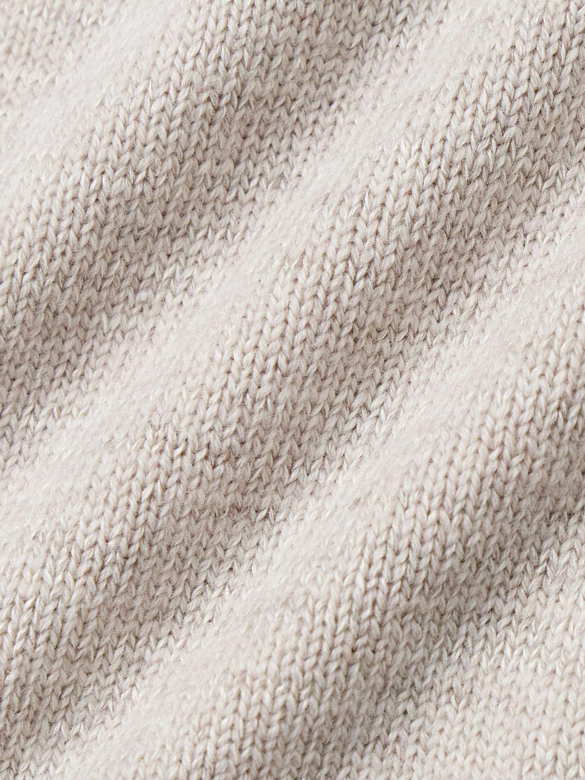 Inis Meáin - Wool and Linen-Blend Polo Shirt - Neutrals