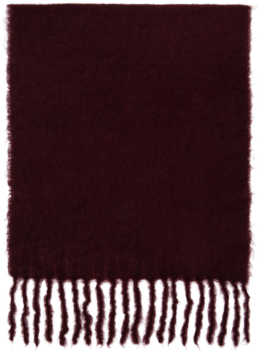 GANNI Red & Black Gradient Scarf GANNI