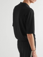 SAINT LAURENT - Cashmere Polo Shirt - Black