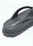 Prada Logo Plaque Slides