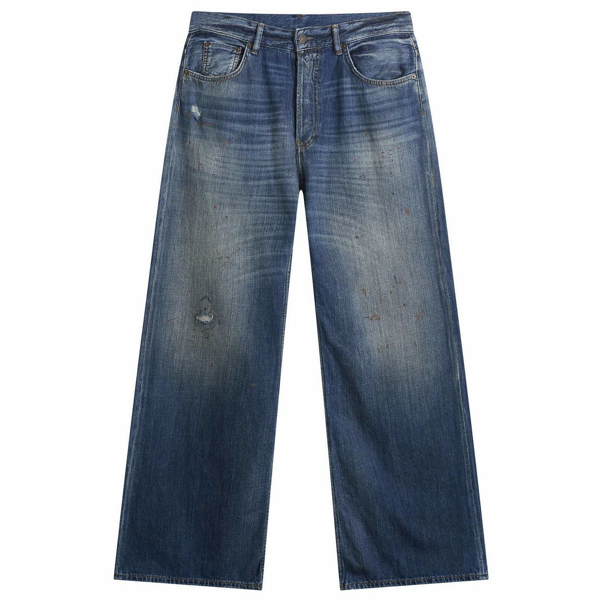 Acne Studios Men's 2021 Blue Trafalgar Wide Leg Jeans in Mid Blue