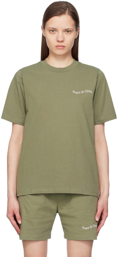 Photo: Museum of Peace & Quiet Khaki Wordmark T-Shirt