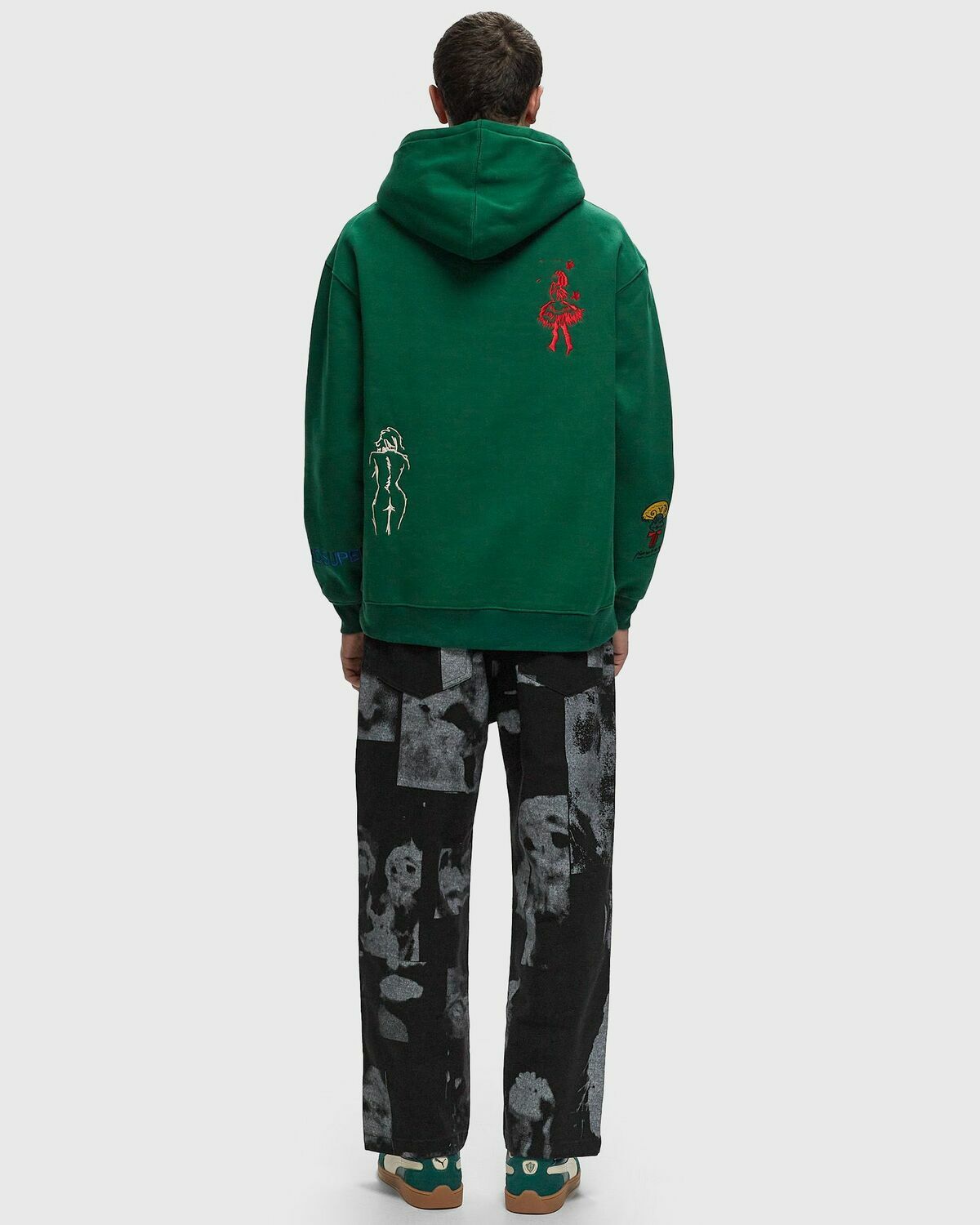Kid Super Studios Super Sweatshirt Green Hoodies