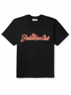 Cherry Los Angeles - Garment-Dyed Printed Cotton-Jersey T-Shirt - Black
