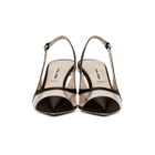 Miu Miu Black Satin Slingback Heels