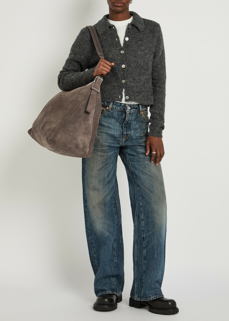 Our Legacy Mazzy Alpaca-blend Cardigan Dark Grey