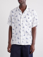 Polo Ralph Lauren - Logo-Embroidered Printed Linen Shirt - Neutrals