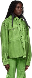 Ottolinger Green Oversized Denim Jacket