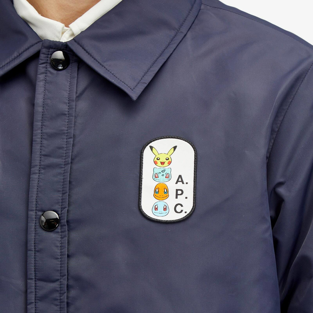 A.P.C. Men's x Pokémon Coach Jacket in Navy A.P.C.