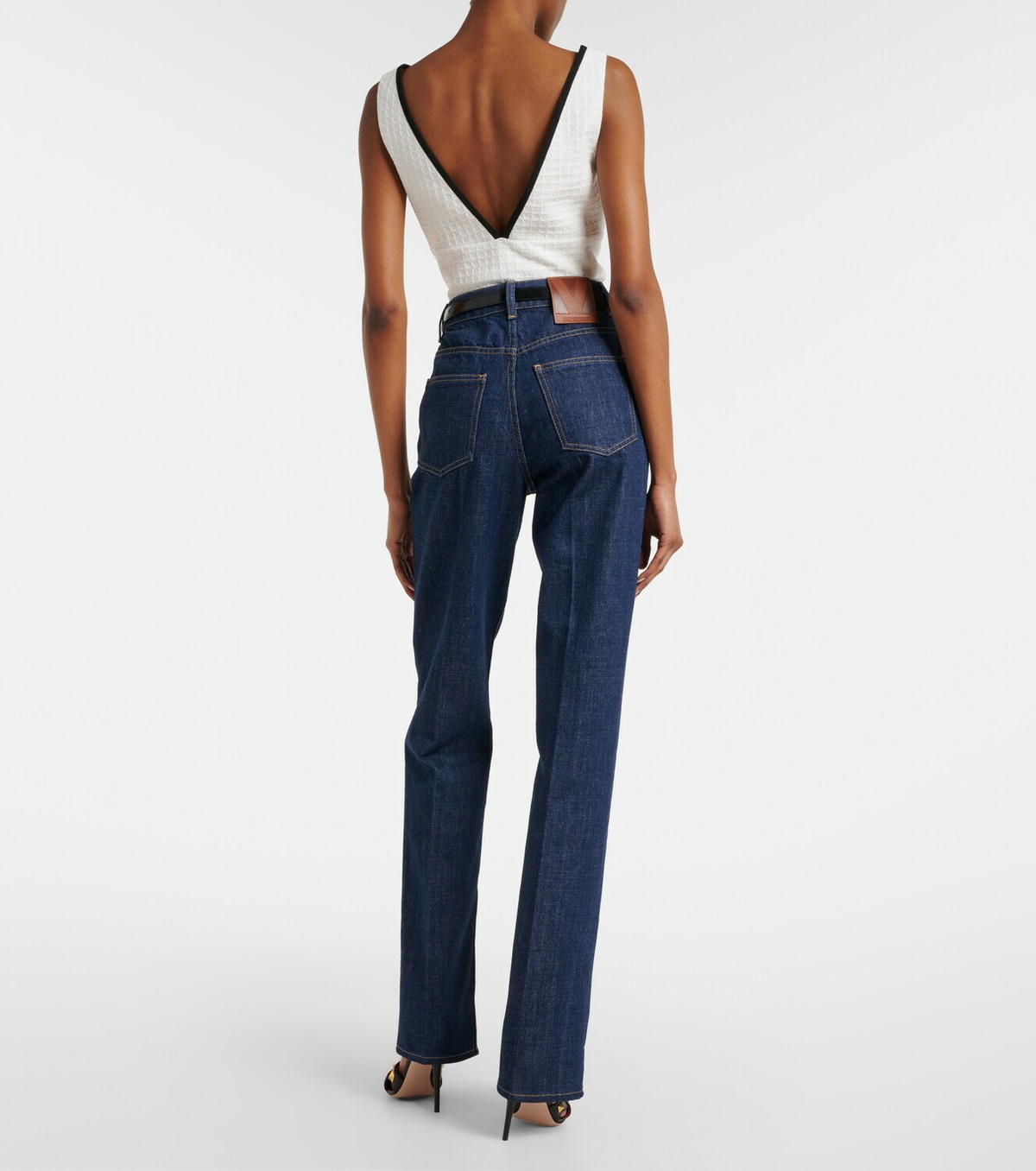 Valentino High-rise flared jeans