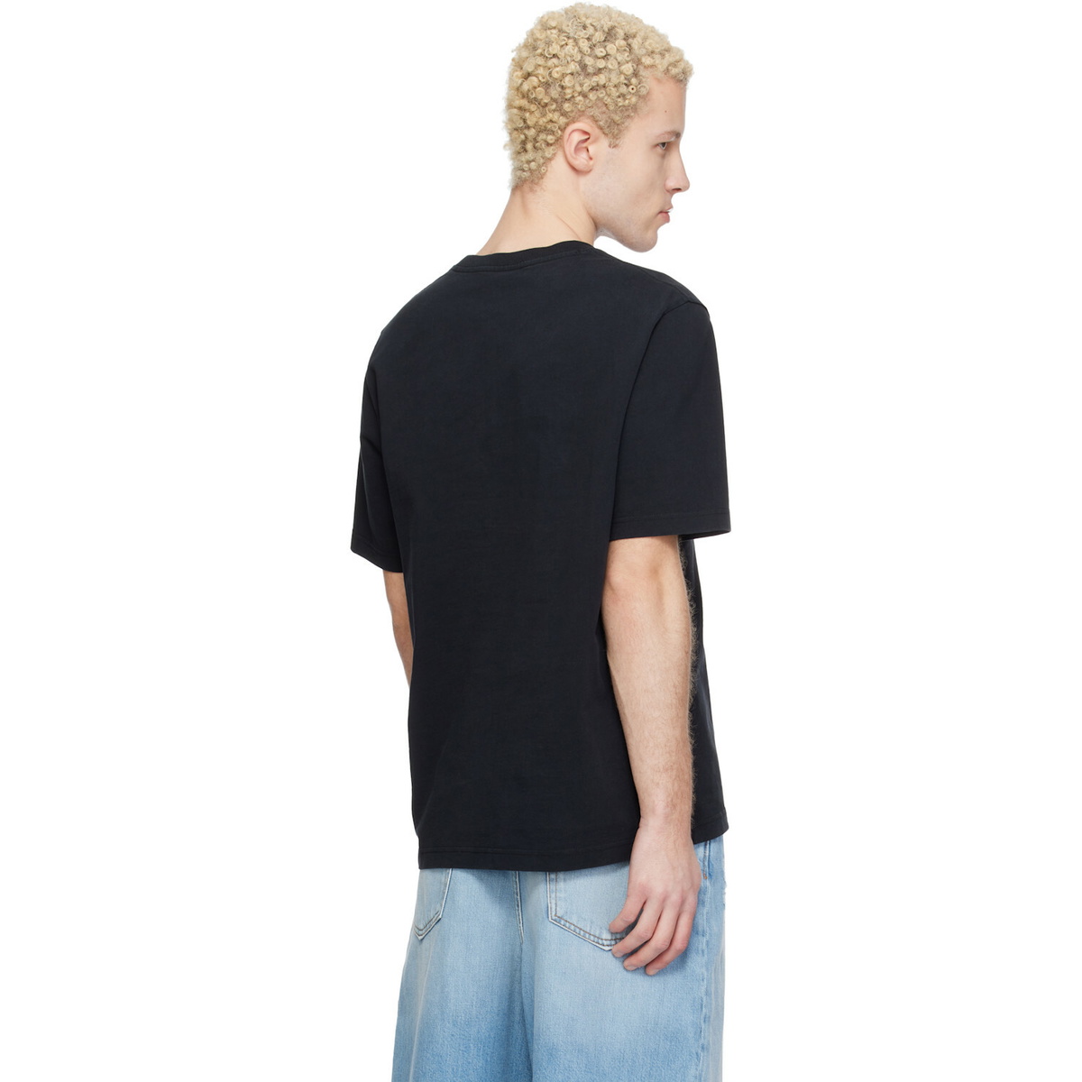 Maison Kitsuné Black 'Maison Kitsuné' Handwriting Comfort T-shirt