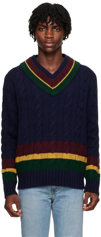 Photo: Polo Ralph Lauren Navy Stripe Sweater